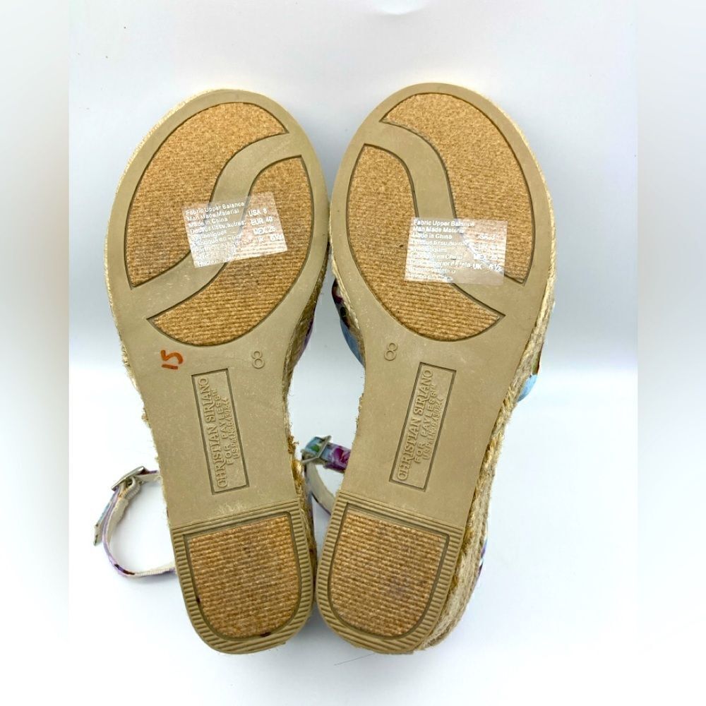Christian Siriano Espadrille Wedge Sandals Size 8 NWOT - Picture 10 of 10